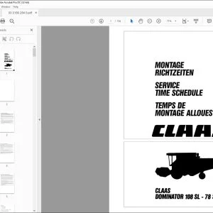 Class Combines DOMINATOR 108 SL - 78 S Time Schedule Manual_FR_DE_EN_RU - PDF DOWNLOAD