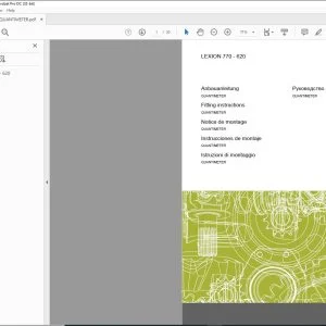 Class Combines LEXION 770 - 620 QUANTIMETER Fitting Instructions Manual_FR DE EN RU - PDF DOWNLOAD