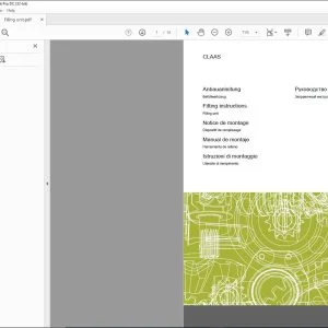 Class Filling unit Fitting Instructions Manual_FR DE EN RU - PDF DOWNLOAD