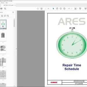 Class Tractors ARES ARES 506/606 507/607 range RepairTime Schedule Manual - PDF DOWNLOAD