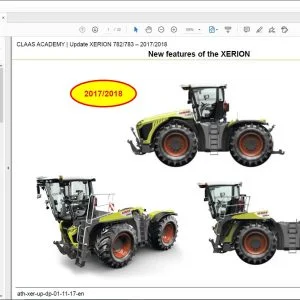 Class Tractors XERION 5000  4500  4000 EN Tranining Document Manual - PDF DOWNLOAD