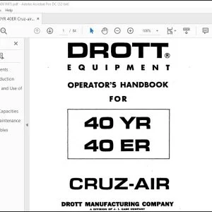 DROTT 40YR 40ER Cruz-Air Operator's Manual - PDF DOWNLOAD