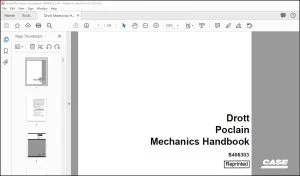 Drott Poclain Mechanics Handbook Manual S406303 - PDF DOWNLOAD