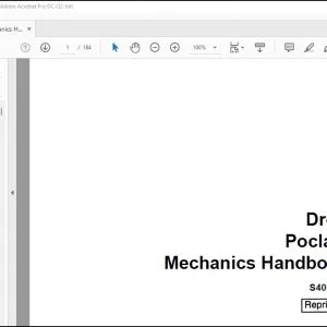 Drott Poclain Mechanics Handbook Manual S406303 - PDF DOWNLOAD