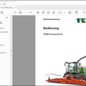 FENDT Katana 65 S4 Betriebsanleitung - PDF DOWNLOAD (GERMAN)
