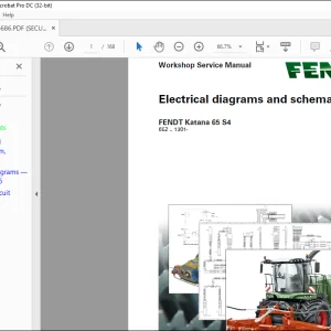FENDT Katana 65 S4 Electrical diagrams and schematics Workshop Service Manual - PDF