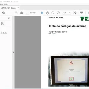 FENDT Katana 65 S4 Manual de Taller - PDF DOWNLOAD (Spanish)