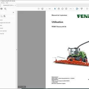 FENDT Katana 65 S4 Utilisation Manuel de l'opérateur - PDF DOWNLOAD (FRENCH)