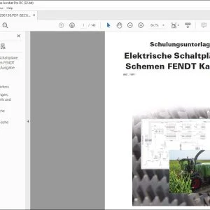 FENDT Katana 85 Elektrische Schaltpläne und Schemen Schulungsunterlagen Manual - PDF DOWNLOAD (GERMAN)