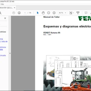 FENDT Katana 85 Esquemas y diagramas eléctricos Manual de Taller - PDF DOWNLOAD (Spanish)