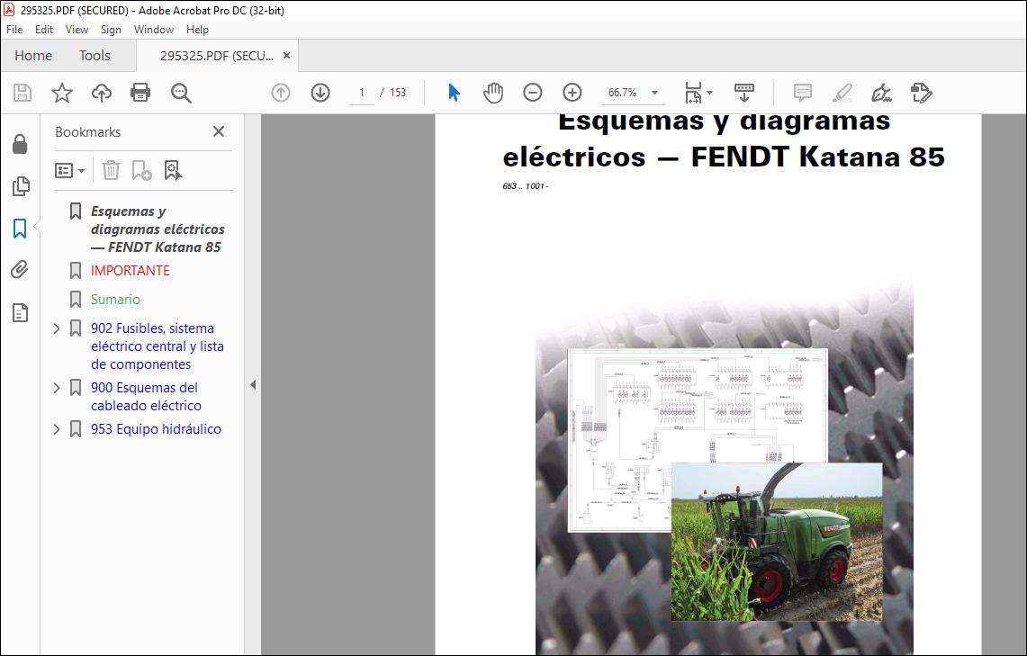 FENDT Katana 85 Esquemas y diagramas eléctricos Manual de Taller - PDF  DOWNLOAD (Spanish) - HeyDownloads - Manual Downloads