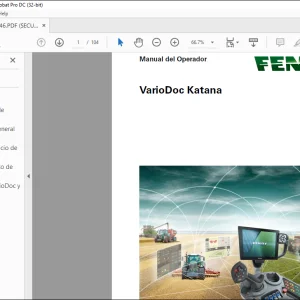 FENDT VarioDoc Katana Manual del Operador - PDF DOWNLOAD (GERMAN)