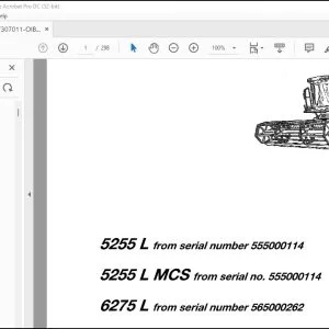 Fendt NA Harvesting 5255 L 5255 L MCS 6275 L 6275 L MCS operator's Manual - PDF DOWNLOAD