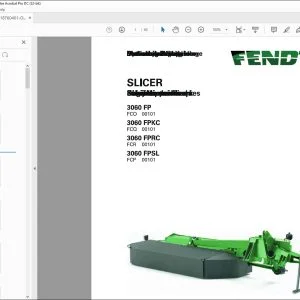 Fendt NA Hay Equipment 3060 FP 3060 FPKC 3060 FPRC 3060 FPSL Operator’s Manual - PDF DOWNLOAD