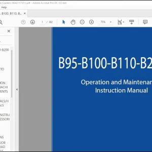 Fiat Kobelco B95 B100 B110 B200 4WS Operator's Manual - PDF DOWNLOAD