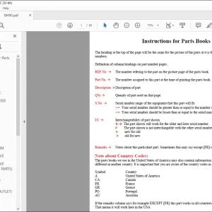Kubota BH90 Backhoe Parts Manual - PDF DOWNLOAD