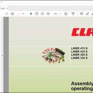 claas Swather LINER 470 S 430 S 390 S 350 S Assembly and operating instructions Manual - PDF DOWNLOAD