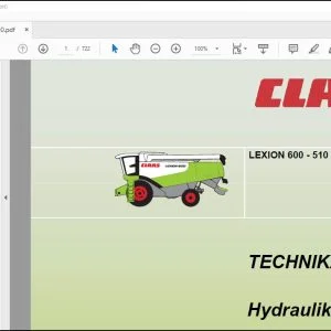 CLAAS Combine LEXION 600 - 510 Hydraulika TECHNIKA SYSTEMU Manual - PDF DOWNLOAD (Polish)