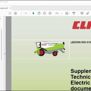 CLAAS Combines LEXION 600-510 Radial spreader Supplement to Technical systems  Electric system  Manual - PDF DOWNLOAD