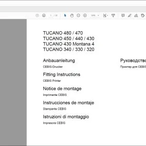 CLAAS Combines TUCANO 480  470 450  440  430 430 Montana 4 340  330  320 Fitting Instructions Manual