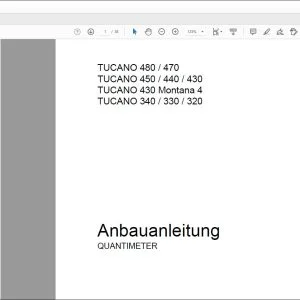 CLAAS Combines TUCANO 480  470 450  440  430 430 Montana 4 340  330  320 QUANTIMETER Anbauanleitung Fitting Instructions Manual_DE_FR_EN_IT_ES_RU