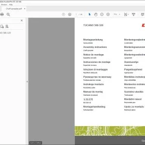CLAAS Combines TUCANO 580-320 Chaff spreader Assembly Instructions Manual_DE_FR_EN_IT_ES_RU - PDF DOWNLOAD