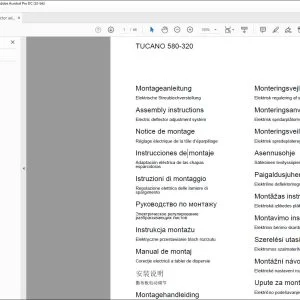 CLAAS Combines TUCANO 580-320 Electric deflector adjustment system Assembly Instructions Manual_DE_FR_EN_IT_ES_RU  - PDF DOWNLOAD