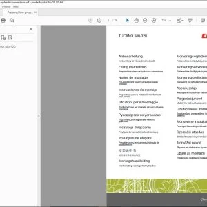 CLAAS Combines TUCANO 580-320 Prepared low-pressure hydraulics connections Fitting Instructions Manual_DE_FR_EN_IT_ES_RU- PDF DOWNLOAD