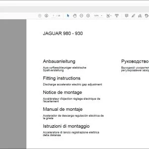 CLAAS Forage Harvesters JAGUAR 980-930 Discharge Fitting instructions Manual_DE_EN_FR_IT_RU_ES- PDF DOWNLOAD