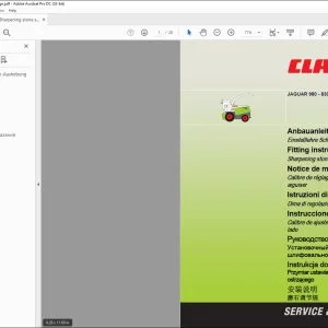 CLAAS Forage Harvesters JAGUAR 900 - 830 Sharpening stone setting gauge Fitting instructions Manual_DE_EN_FR_IT_RU_ES - PDF DOWNLOAD