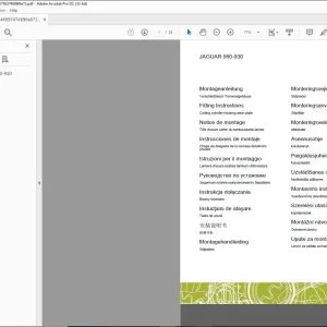 CLAAS Forage Harvesters JAGUAR 900 - 930 Cutting cylinder housing wear plate Fitting instructions Manual_DE_EN_FR_IT_RU_ES  - PDF DOWNLOAD