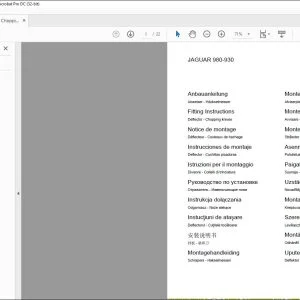 CLAAS Forage Harvesters JAGUAR 900 - 930 Deflector - Chopping knives Fitting instructions Manual_DE_EN_FR_IT_RU_ES -  PDF DOWNLOAD