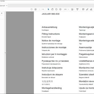 CLAAS Forage Harvesters JAGUAR 900 - 930 Elevated tipper Fitting Instructions Manual_DE_EN_FR_IT_RU_ES - PDF DOWNLOAD