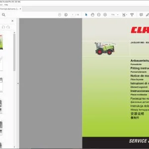 CLAAS Forage Harvesters JAGUAR 900 - 930 Formed elements Fitting instructions Manual_DE_EN_FR_IT_RU_ES - PDF DOWNLOAD