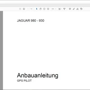 CLAAS Forage Harvesters JAGUAR 900 - 930 GPS PILOT Anbauanleitung Fitting instructions Manual_DE_EN_FR_IT_RU_ES - PDF DOWNLOAD
