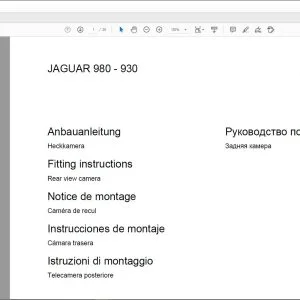 CLAAS Forage Harvesters JAGUAR 900 - 930 Rear view camera Fitting instructions Manual_DE_EN_FR_IT_RU_ES - PDF DOWNLOAD