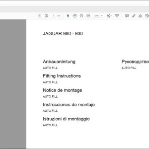 CLAAS Forage Harvesters JAGUAR 980-830 AUTO FILL Fitting instructions Manual_DE_EN_FR_IT_RU_ES - PDF DOWNLOAD