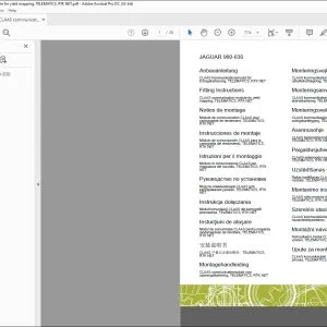 CLAAS Forage Harvesters JAGUAR 980-830 CLAAS Kommunikationsmodul für Ertragskartierung TELEMATICS RTK NET Fitting instructions Manual_DE_EN_FR_IT_RU_ES