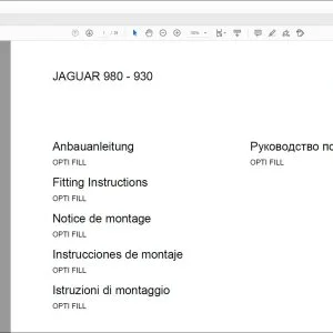 CLAAS Forage Harvesters JAGUAR 980-830 OPTI FILL Fitting instructions Manual_DE_EN_FR_IT_RU_ES - PDF DOWNLOAD