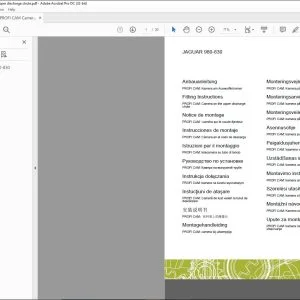 CLAAS Forage Harvesters JAGUAR 980-830 PROFI CAM Camera on the upper discharge chute Fitting instructions Manual_DE_EN_FR_IT_RU_ES