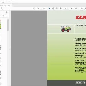 CLAAS Forage Harvesters JAGUAR 980-930 DISCHARGE CHUTE PILOT Fitting instructions Manual_DE_EN_FR_IT_RU_ES - PDF DOWNLOAD