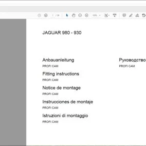 CLAAS Forage Harvesters JAGUAR 980-930 PROFI CAM Fitting instructions Manual_DE_EN_FR_IT_RU_ES - PDF DOWNLOAD