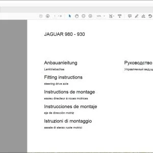 CLAAS Forage Harvesters JAGUAR 980 - 930 Variable fan drive Fitting instructions Manual_DE_EN_FR_IT_RU_ES - PDF DOWNLOAD