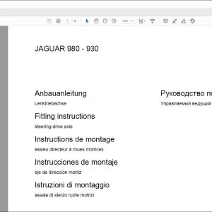 CLAAS Forage Harvesters JAGUAR 980-930 steering drive axle Fitting instructions Manual_DE_EN_FR_IT_RU_ES - PDF DOWNLOAD