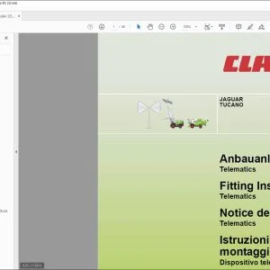 CLAAS Forage Harvesters JAGUAR TUCANO Telematics Fitting instructions Manual_DE_EN_FR_IT - PDF DOWNLOAD