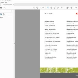 CLAAS Combines PICK UP 300 acoustic cover Fitting Instructions Manual_DE_FR_EN_IT_ES_RU - PDF DOWNLOAD