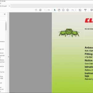 CLAAS Forage Harvesters RU 450 Xtra 3-Tip Skid Fitting instructions Manual_DE_EN_FR_IT_ES -  PDF DOWNLOAD
