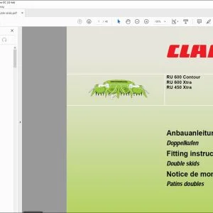 CLAAS Forage Harvesters RU 600 Contour RU 600 Xtra RU 450 Xtra Autopilot Fitting instructions Manual_DE_EN_FR - PDF DOWNLOAD