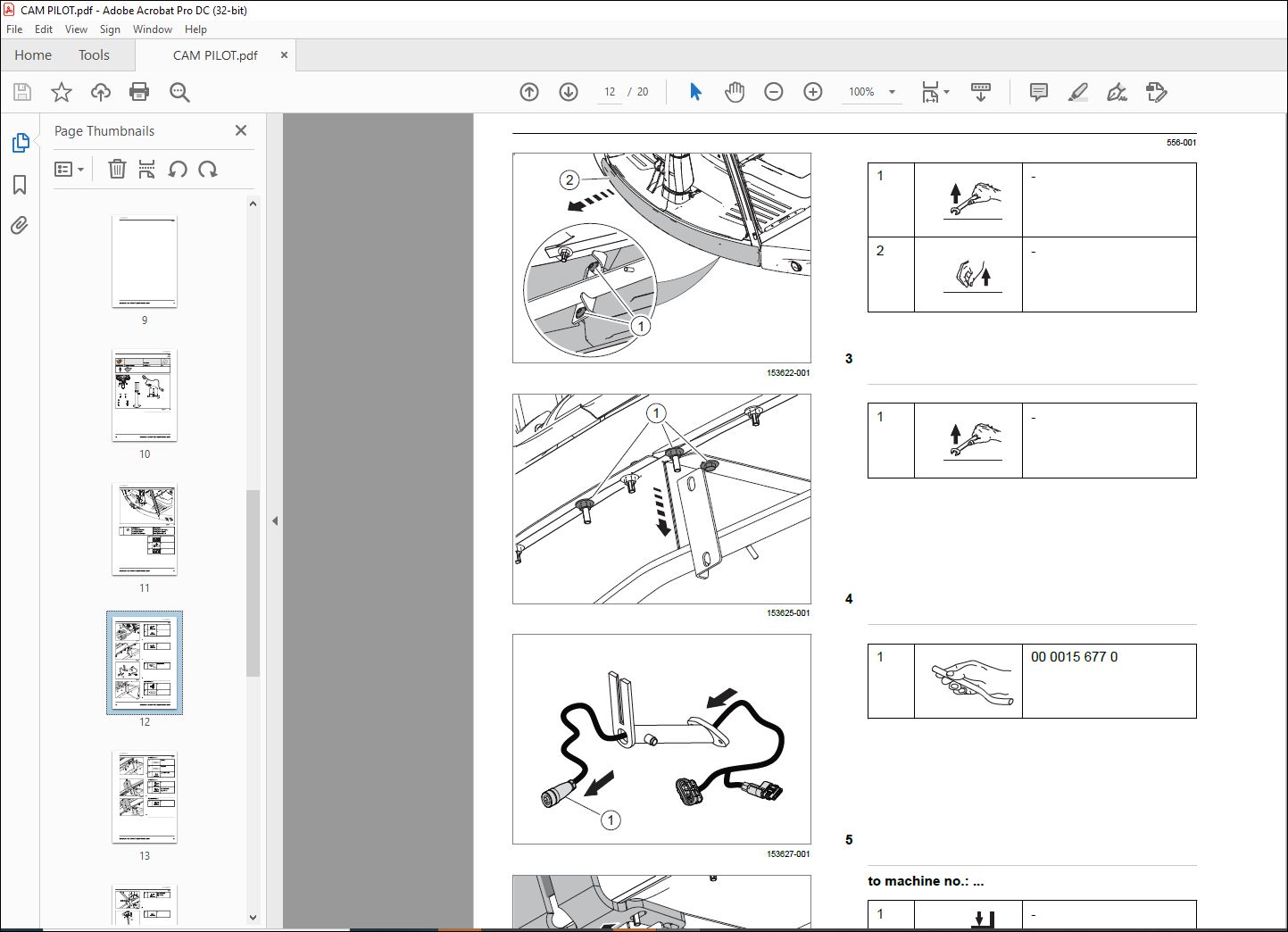 CLAAS JAGUAR 980 - 930 CAM PILOT Fitting Instructions Manual_DE_EN_FR ...