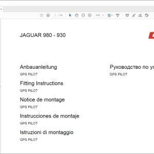 CLAAS JAGUAR 980 - 930 GPS PILOT Fitting Instructions Manual_DE_EN_FR_IT_ES_RU - PDF DOWNLOAD